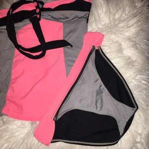 Arizona modest grey pink Tankini swimsuit